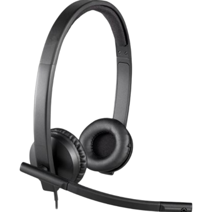 LOGITECH H570E WIRED HEADSET, STEREO HEADPHONES WITH NOISE-CANCELLING MICROPHONE