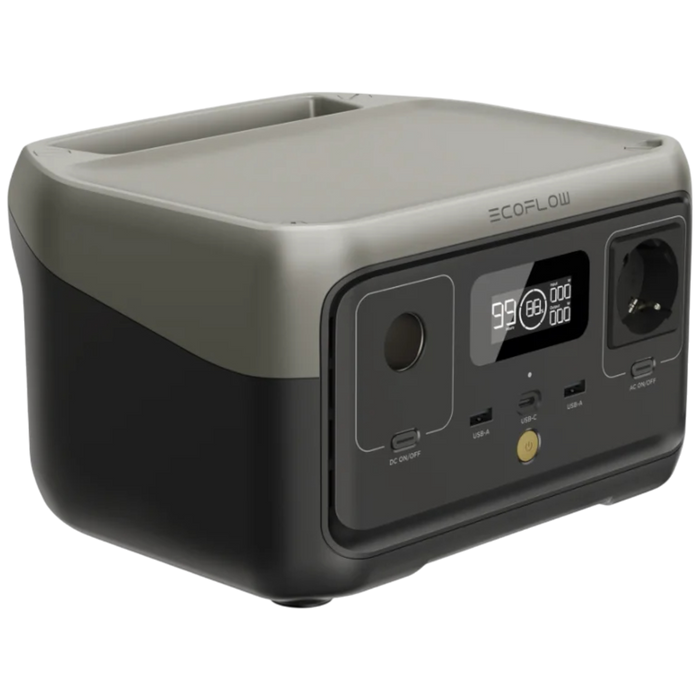 ESTACION ECOFLOW RIVER 2 / 256WH / 2 TOMAS / USB-A / USB-C / BAT. LITIO