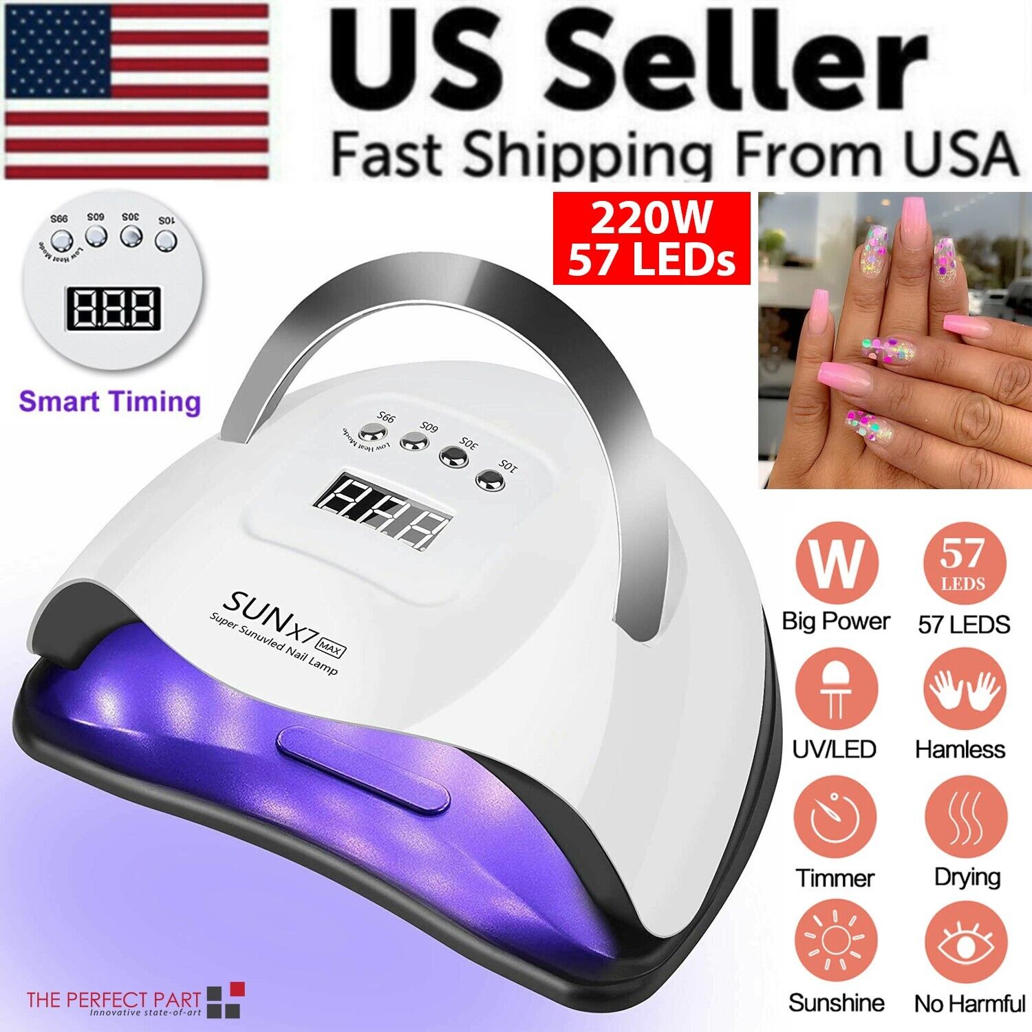 220W LED Nail Dryer & UV Curing Light