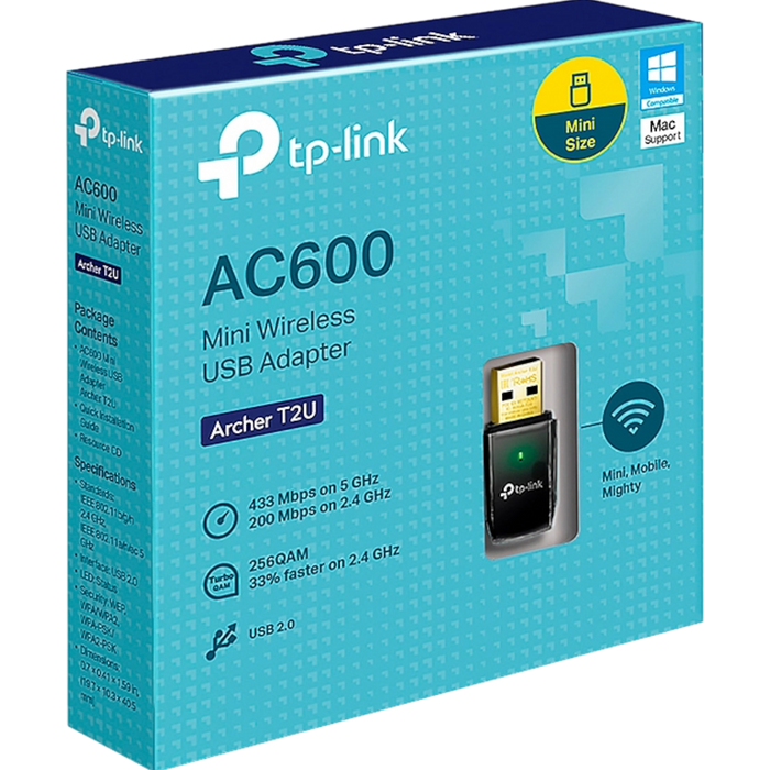 ADAPTADOR INALAMBRICO USB BANDA DUAL AC600 ARCHER T2U