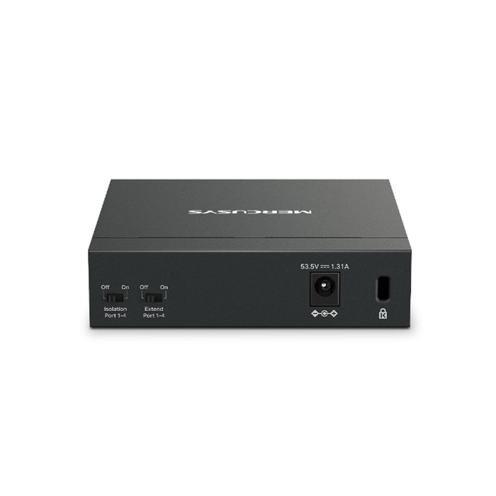 SWITCHES MERCUSYS MS105GP / 5 PUERTOS GIGABIT /4 POE /CARCASA DE METAL