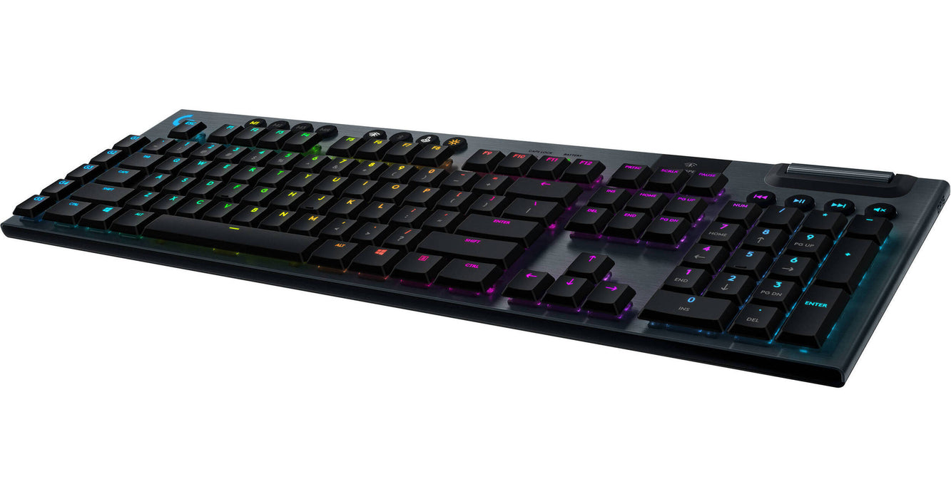 TECLADO MECANICO LOGITECH GAMING G915 WIRELESS RGB LIGHTSPEED FOR GAMING NEGRO